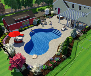 3D pool concept.