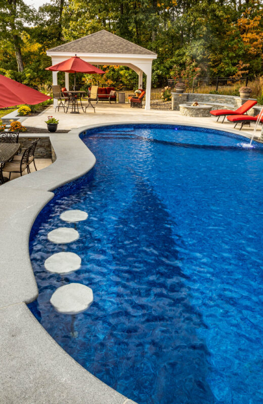 In-pool bar stools.