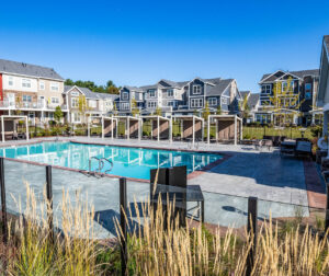 Pool area at the Avalon complex.