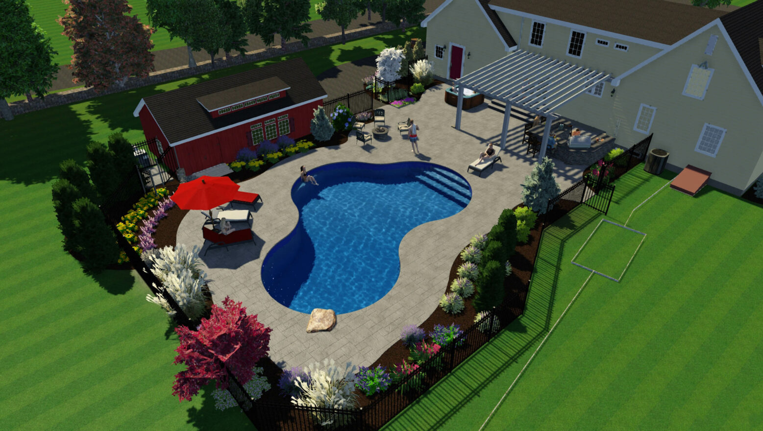 3D pool concept.