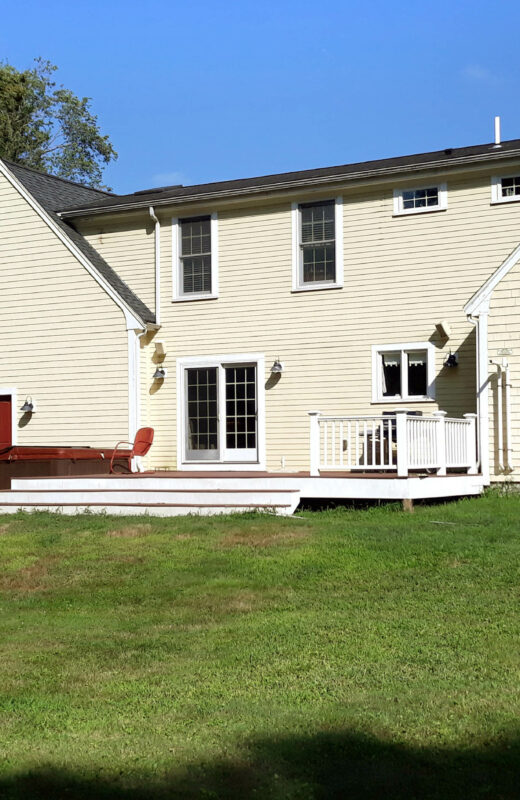 Backyard before pool.