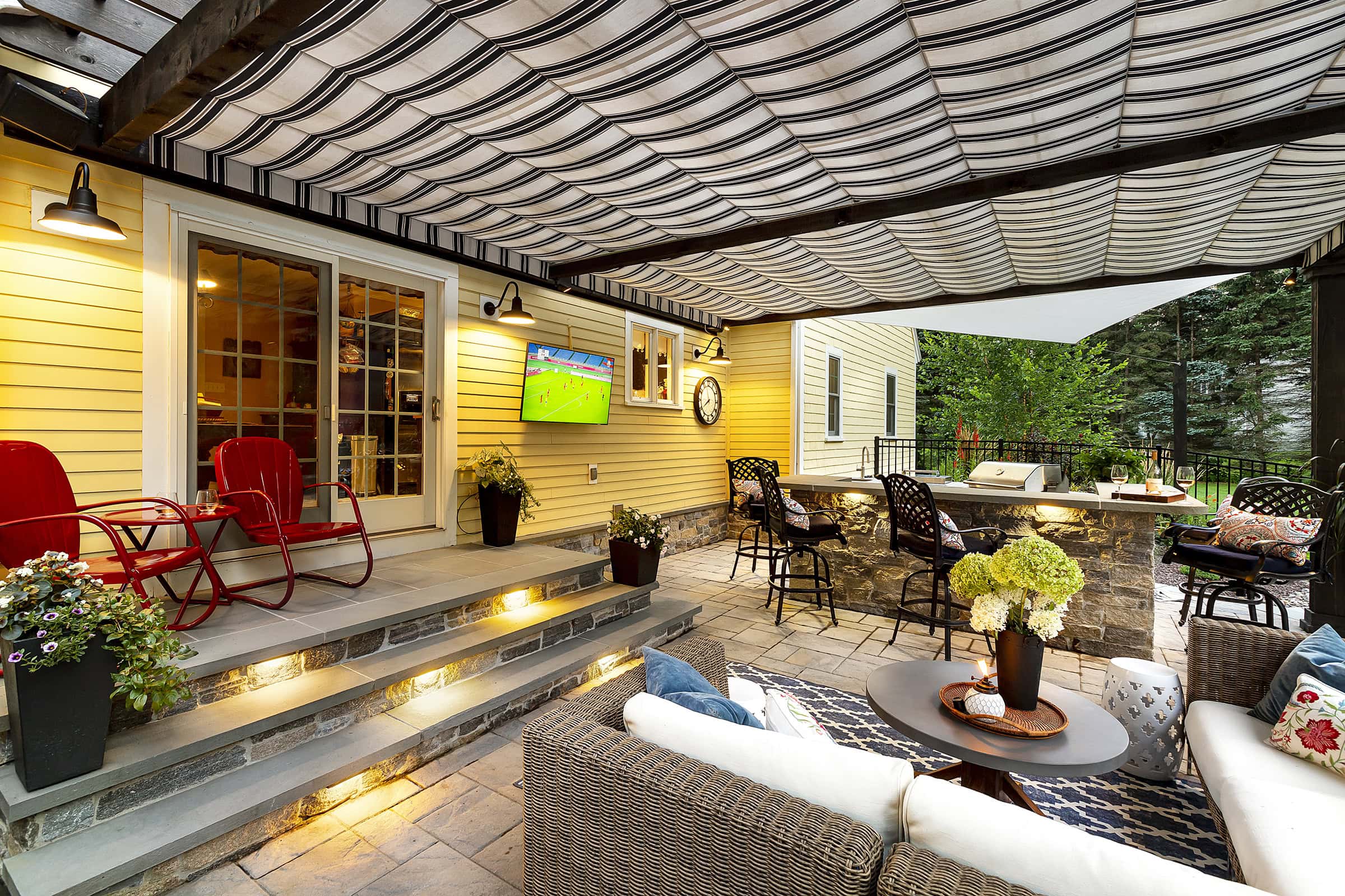 Stow MA Pool porch and outdoor living space
