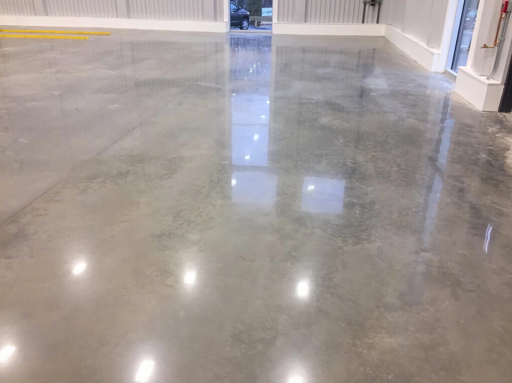 A Polished Concrete Floor in Massachusetts. Commercial concrete floor polishing by Dex by Terra.