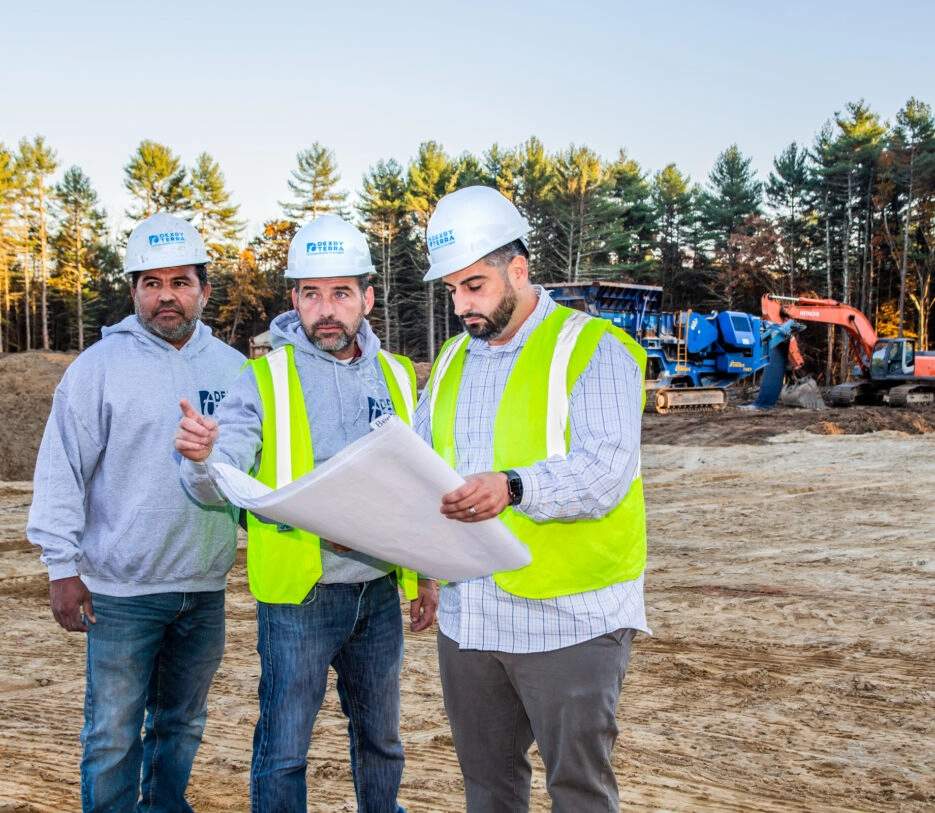 Contractors Looking at Plans